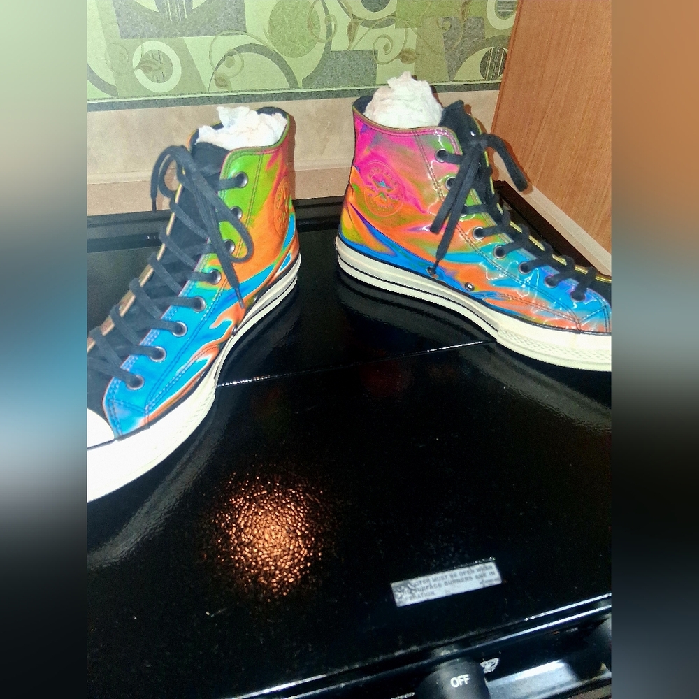 Converse Chuck 70 Hi "Spectrum" Iridescent Flame - Men’s 12 / Women’s 14 - Picture 7 of 9